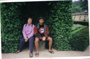 Marlene Adam and me, somewhere in Belgium (2001)